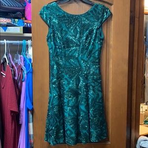 Green Sequin dress